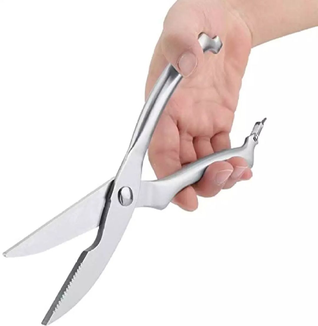 Stainless Steel Kitchen Scissors BBQ Meat Chicken Bone Cut Scissor