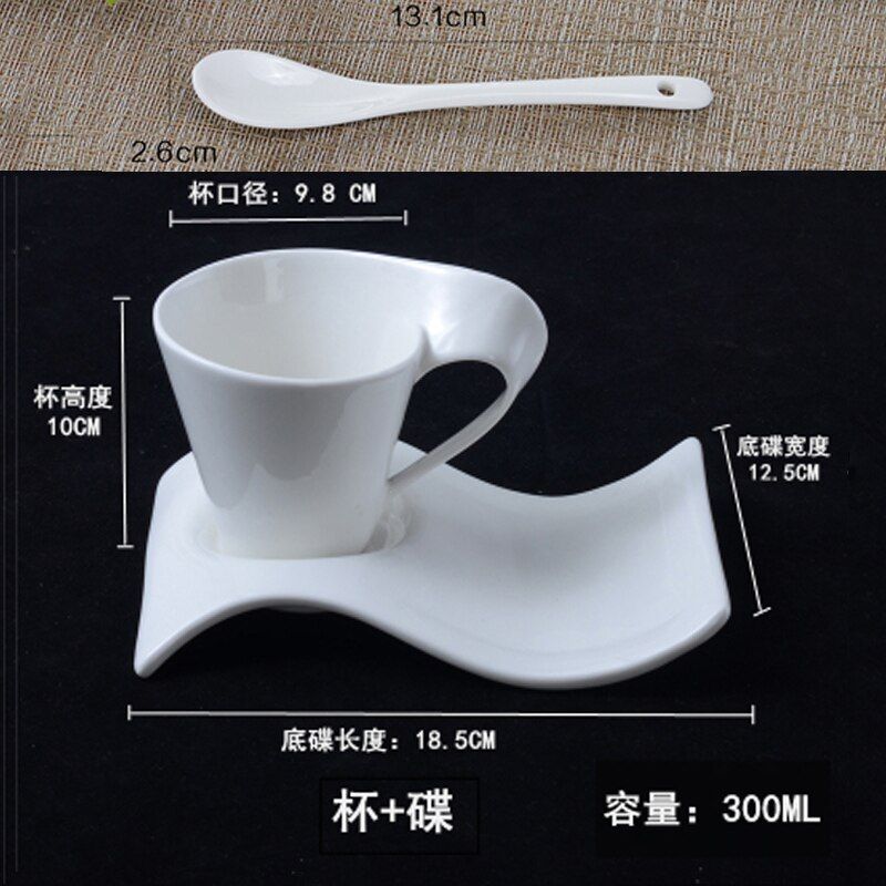 Espresso Coffee Cup European Ceramic Mug with Spoon and Cup Holder Kitchen Supplies Home Living Room Drinking Utensils