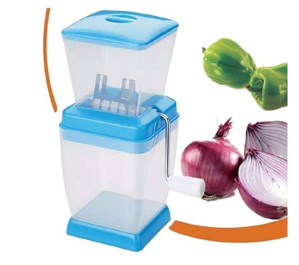 Multi Functional Onion Chopper - Blue and White