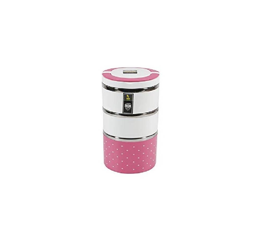3 LAYER LUNCH BOX SET - PINK