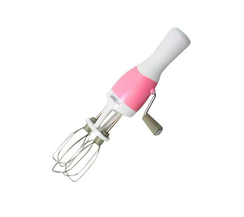 Manual Hand Mixer - Pink and White