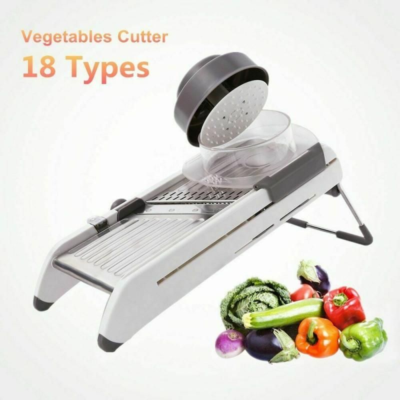 Kitchen Cutter 18 in 1 Multipurpose Vegetable Mandoline Slicer Vegetable Fruit Food Cutter Adjustable Blades Fruit Slicer-1