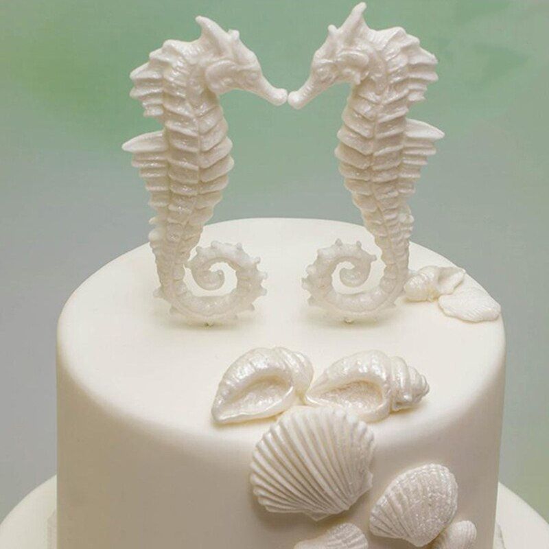 3D Silicone Mold For Cake Baking Creative Sea Animal Fondant Cake Decorating Tools Starfish Shell Chocolate Gumpaste Mold
