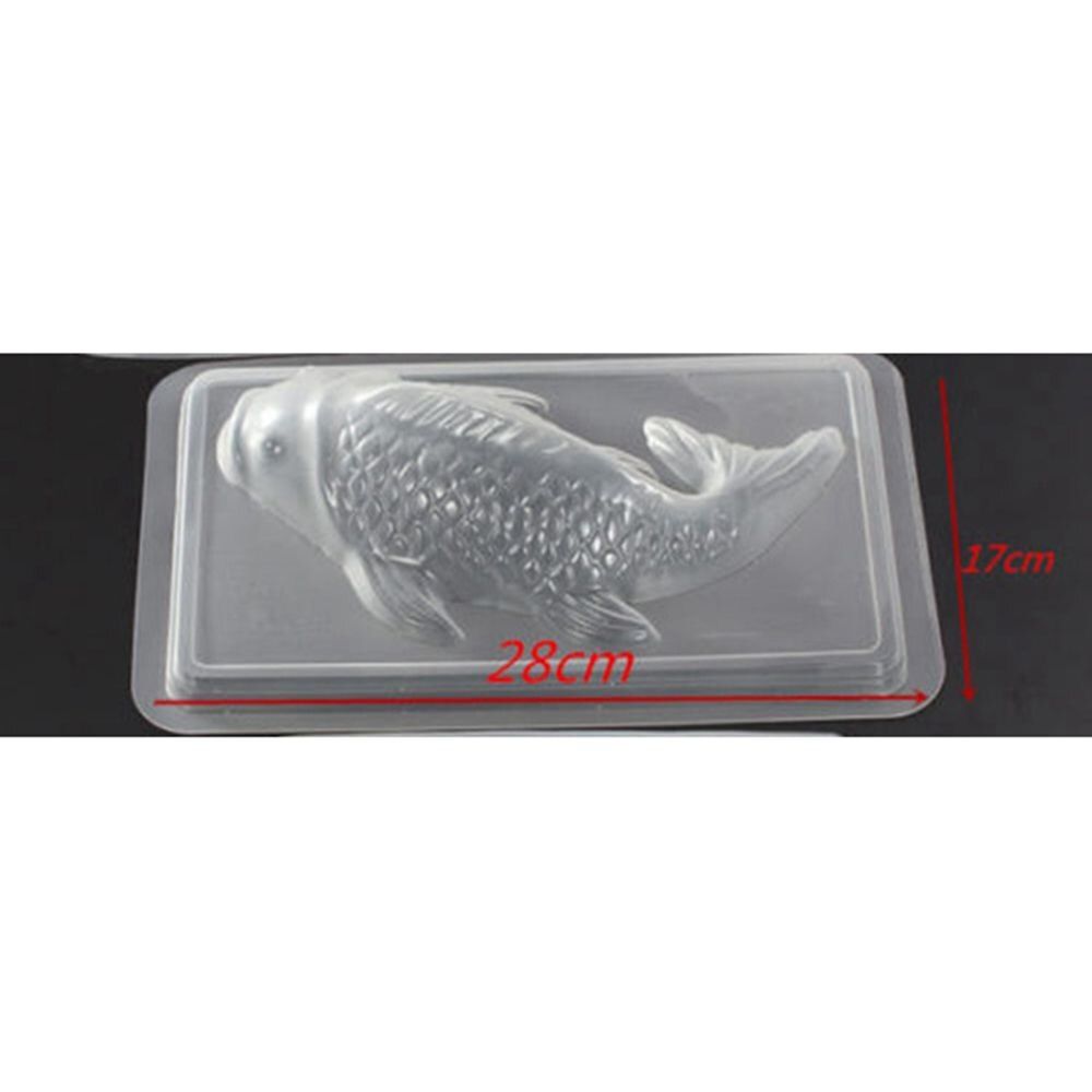 3D Koi Fish Shape Plastic Cake Chocolate Jelly Sugarcraft Rice Mold DIY Cake Decorating Moulds Baking Tool Kitchen Accessories