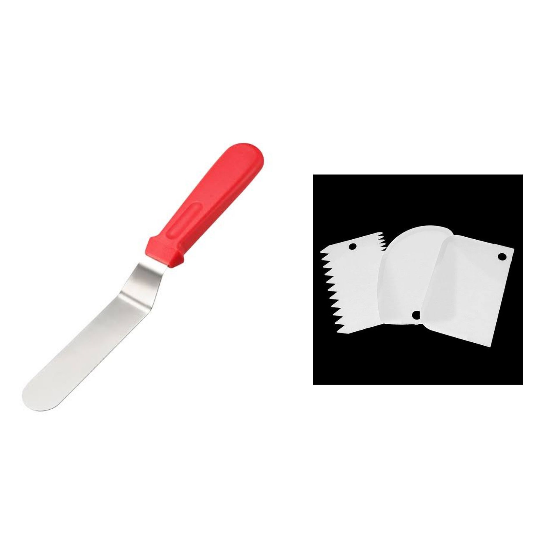 Baking Combo Set(Stainless Steel Cake Planer With Plastic Faibar Handle+3pcs Cake Planer