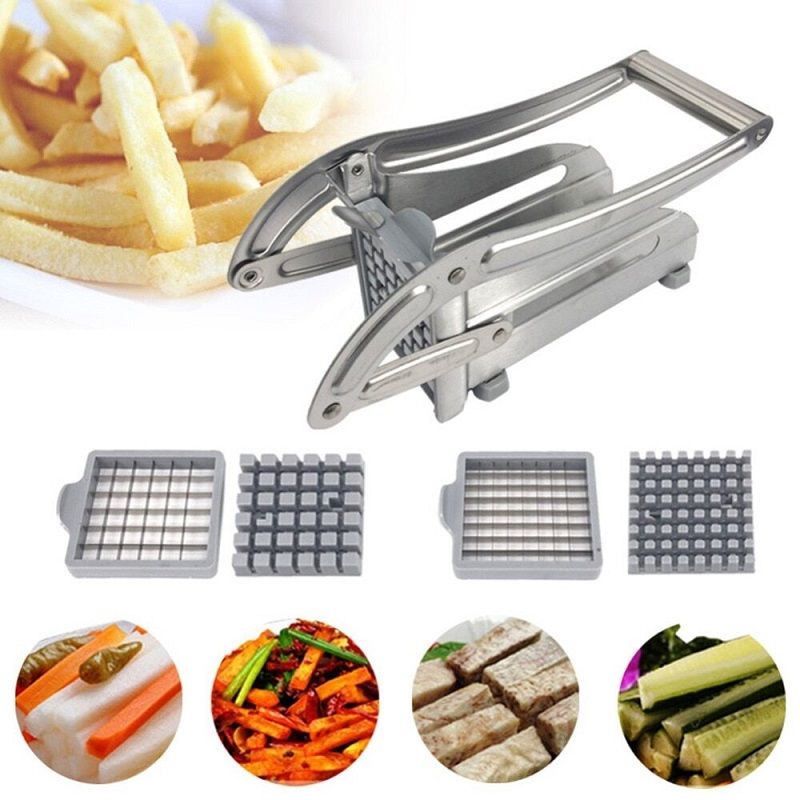 French Fries Cutter Machine, Kitchen Craft Hand Operated Potato Chip Maker Machine Cutter Chipper