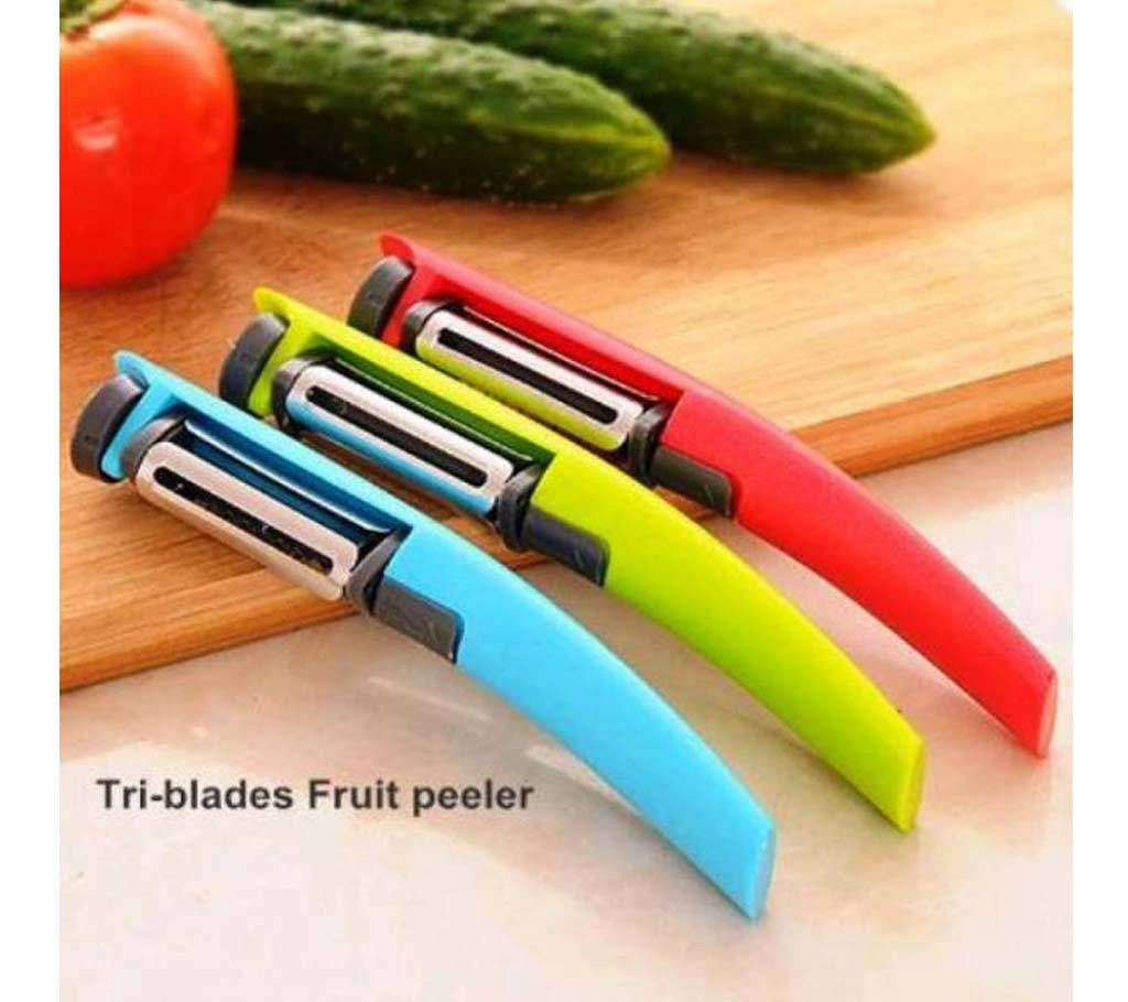 Vegetable and fruit tri-blade pillar