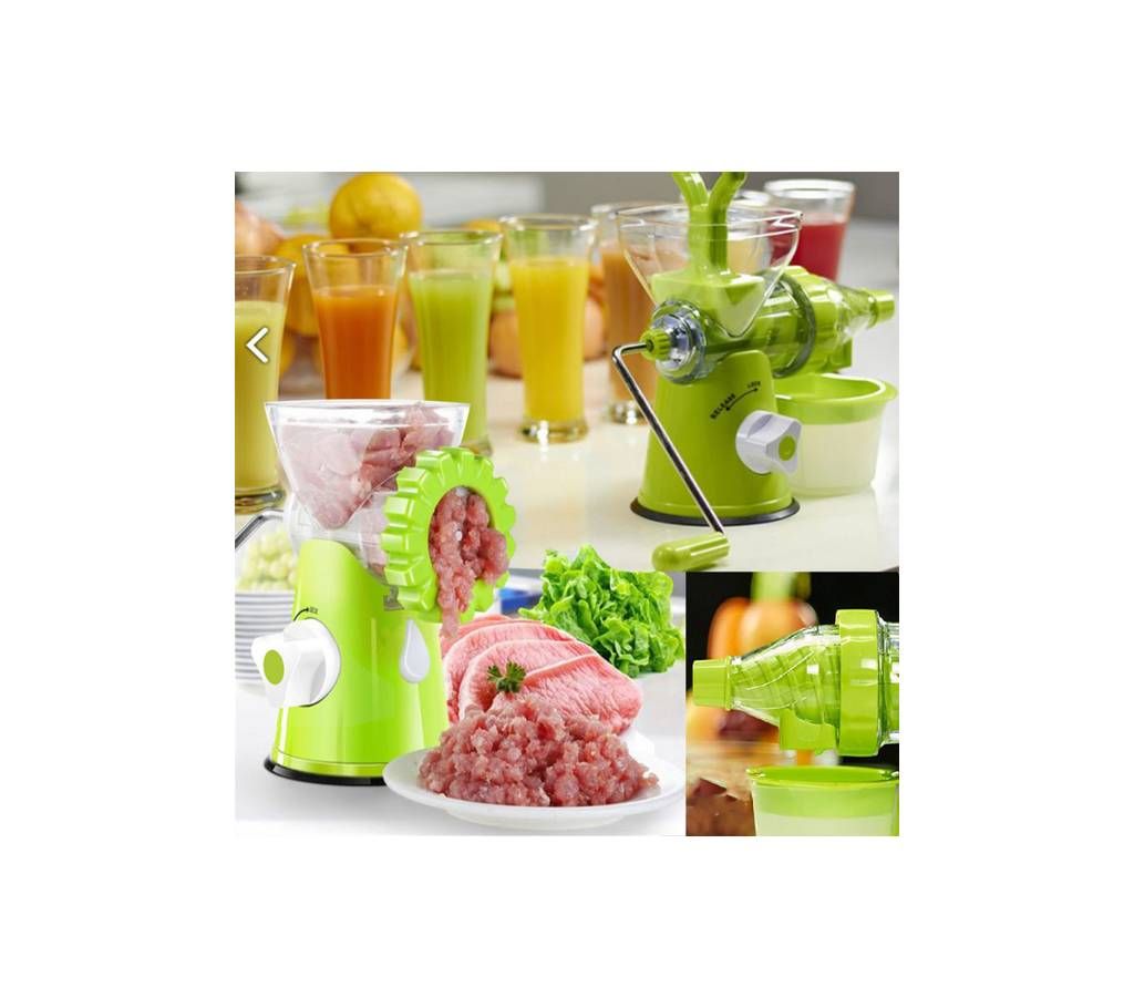 Manual juicer with Meat Grinder 2 in 1