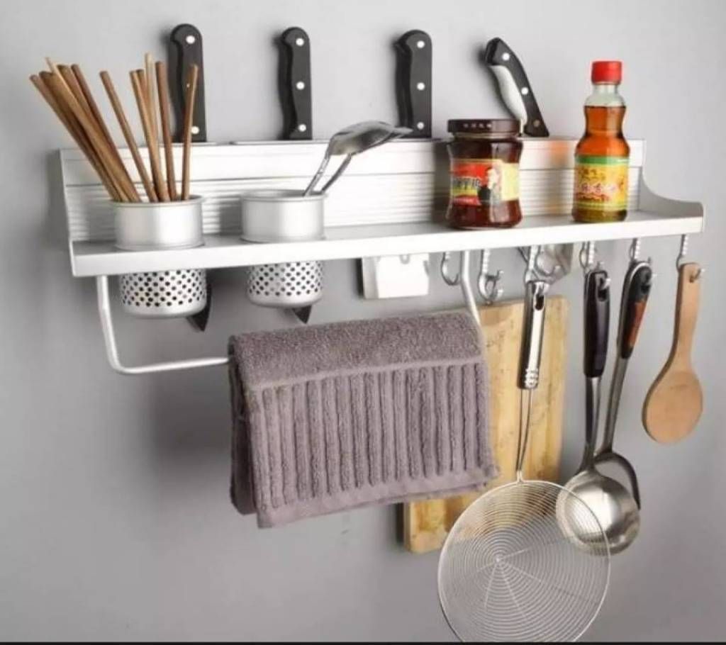 Aluminum Kitchen Rack of Wall Shelf