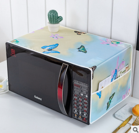 Dustproof microwave cover Oven Cover. Multicolor printed oven cover - Kitchen Rack - Kitchen Rack