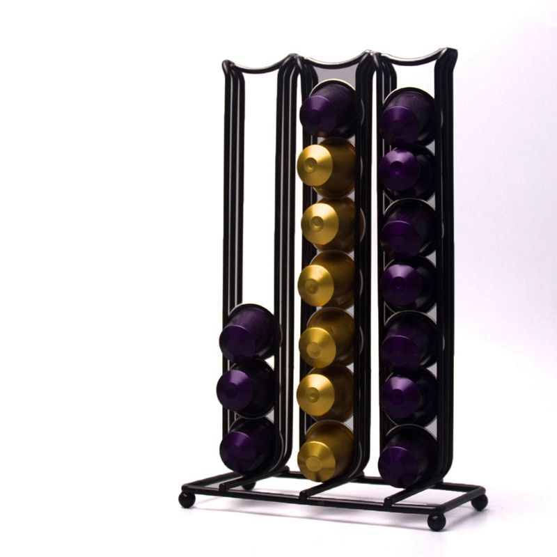 BRADOO-Coffee Capsule Shelf Capsule Display Shelf Coffee Products Can Hold 42 Nespresso Capsules