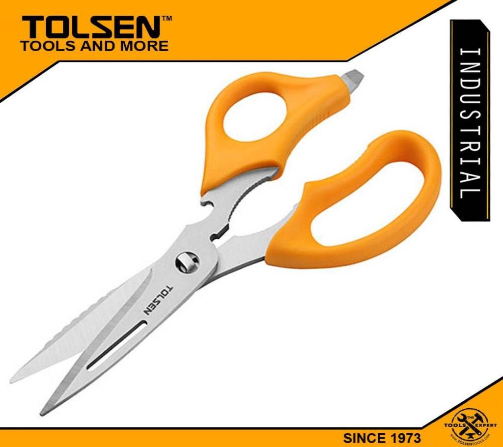 Tolsen Heavy Duty Multi-Purpose Scissors Non-Slip Handle 30049