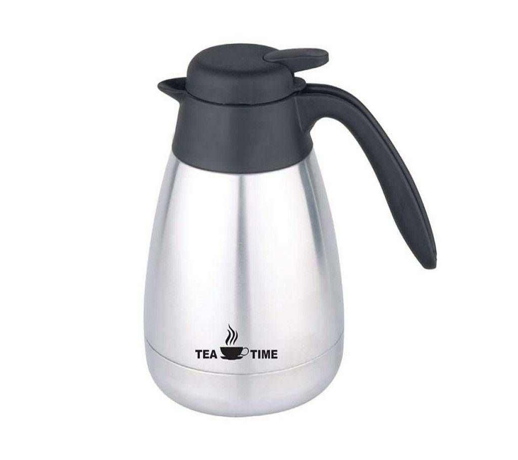 OTP600L Vacuum Tea Pot White Colour On S/S Body - Silver