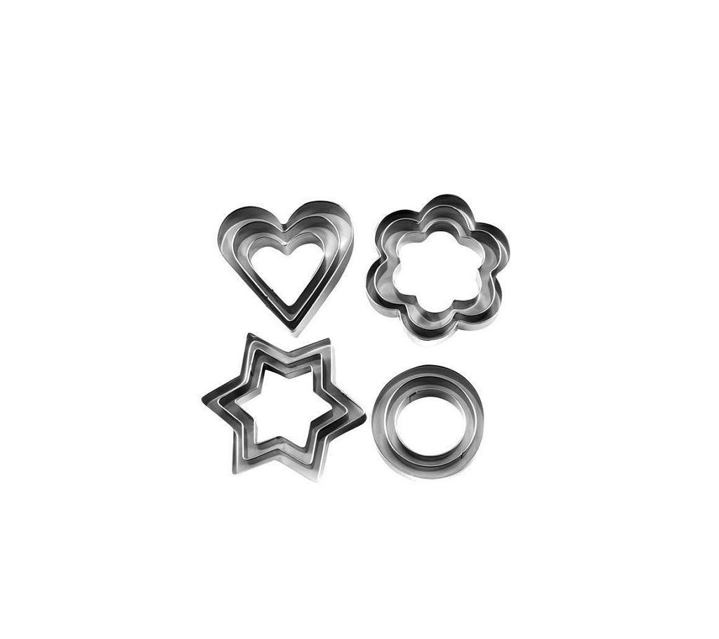 Stainless Steel Cookie Cutter 12 Pieces