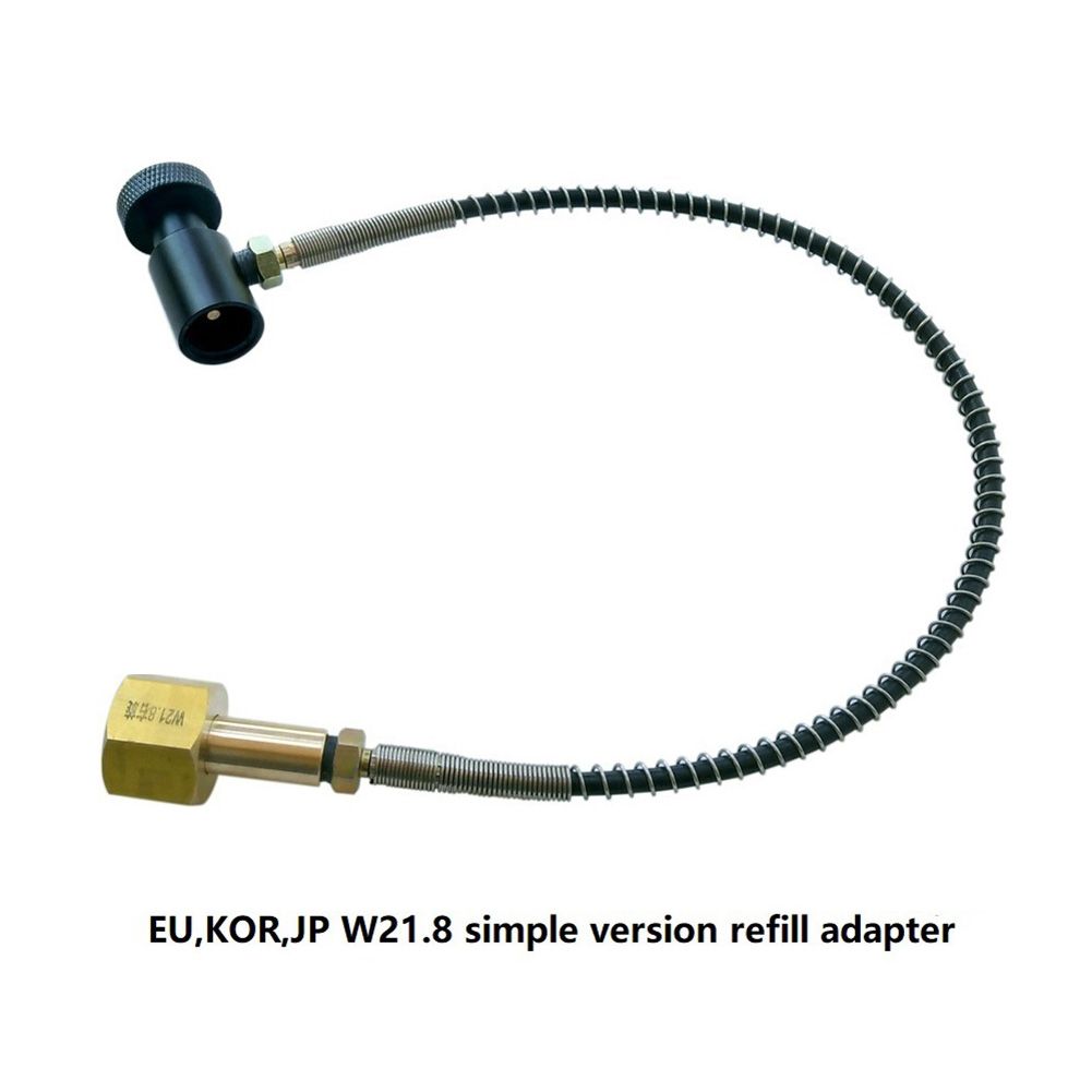 CGA320/W21.8 CO2 Cylinder External Hose Refill Adapter for Soda Maker Machine