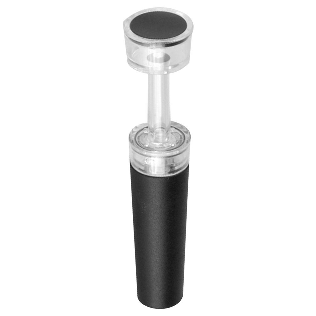 Portable  Bottle Stopper Vacuum  Freshen Stopper  Liquor Preserver Black