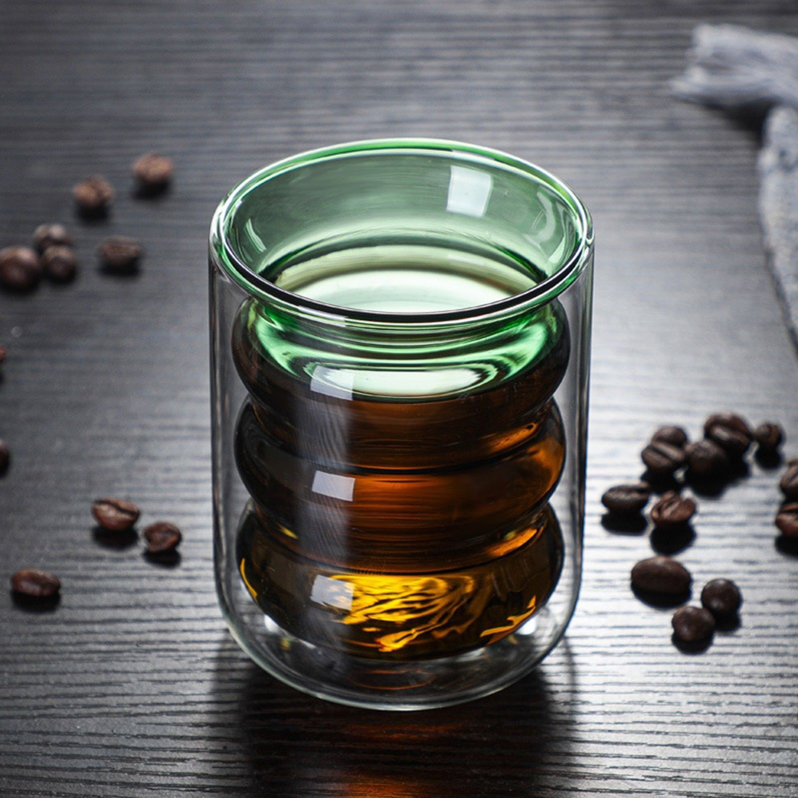 Lovely Glass Mugs Bear  Double-layer Tea Milk Coffee Cup With Round Mouth Prevent Scald Cartoon ChristGift