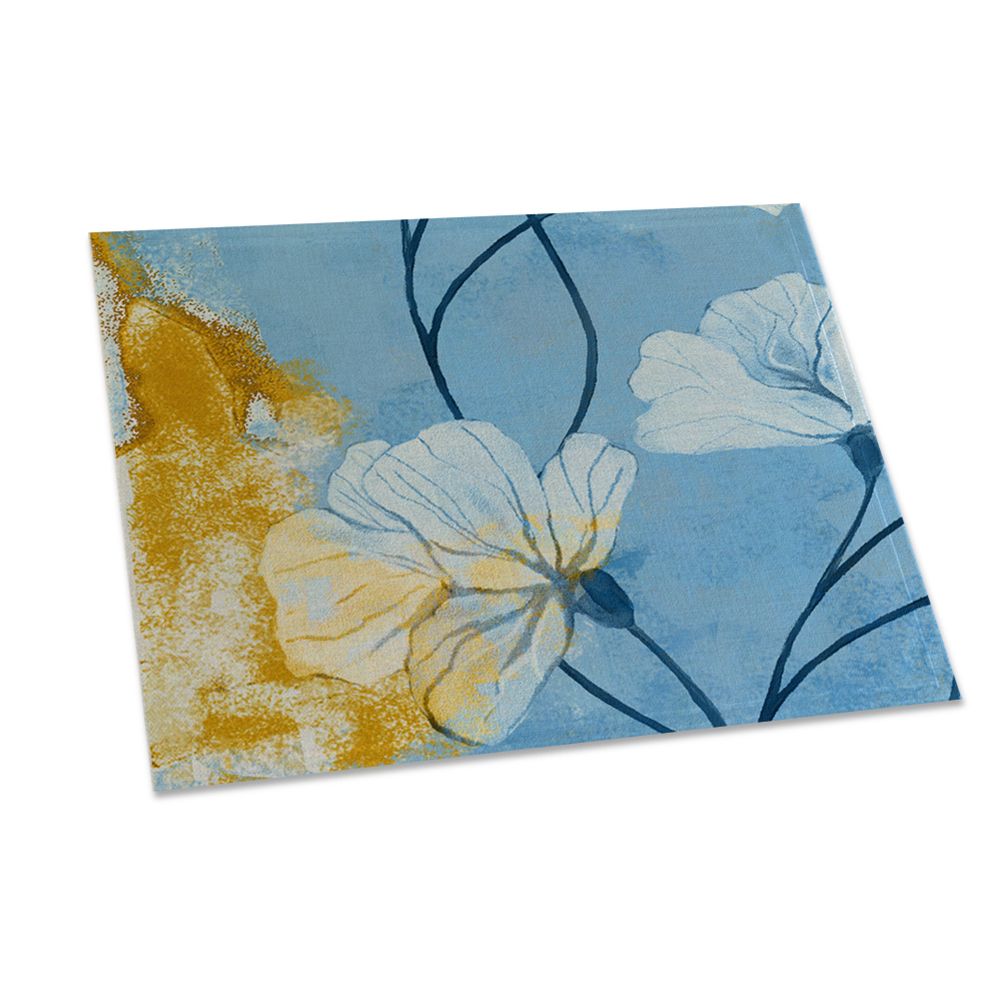 42x32cm Flower Floral Pattern Placemat Heat Insulation Dining Table Mat Pad