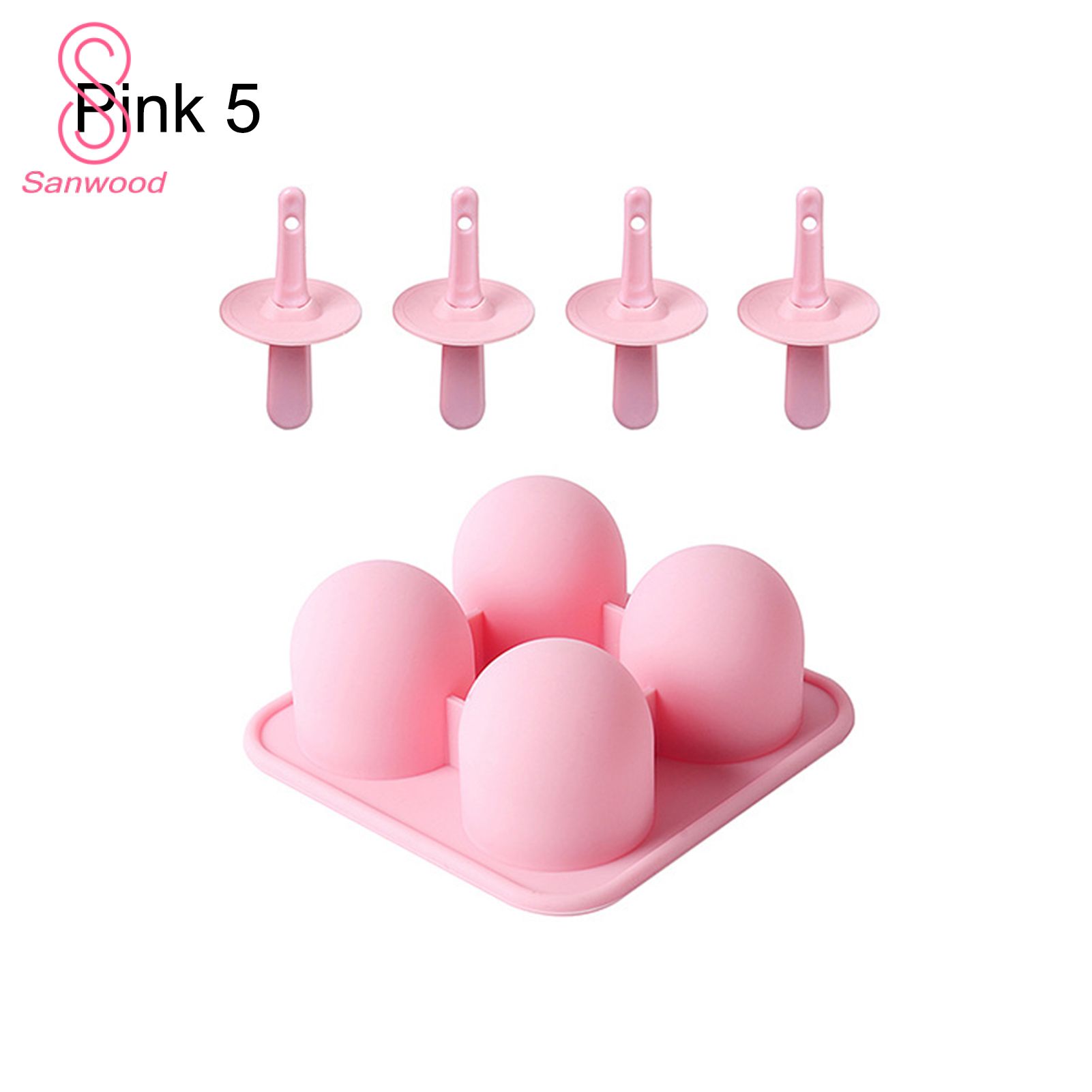 1 Set Ice Cream Mold Non-stick Low Temperature Resistance Silicone Kitchen Silicone Ice Cream Mold for Kids