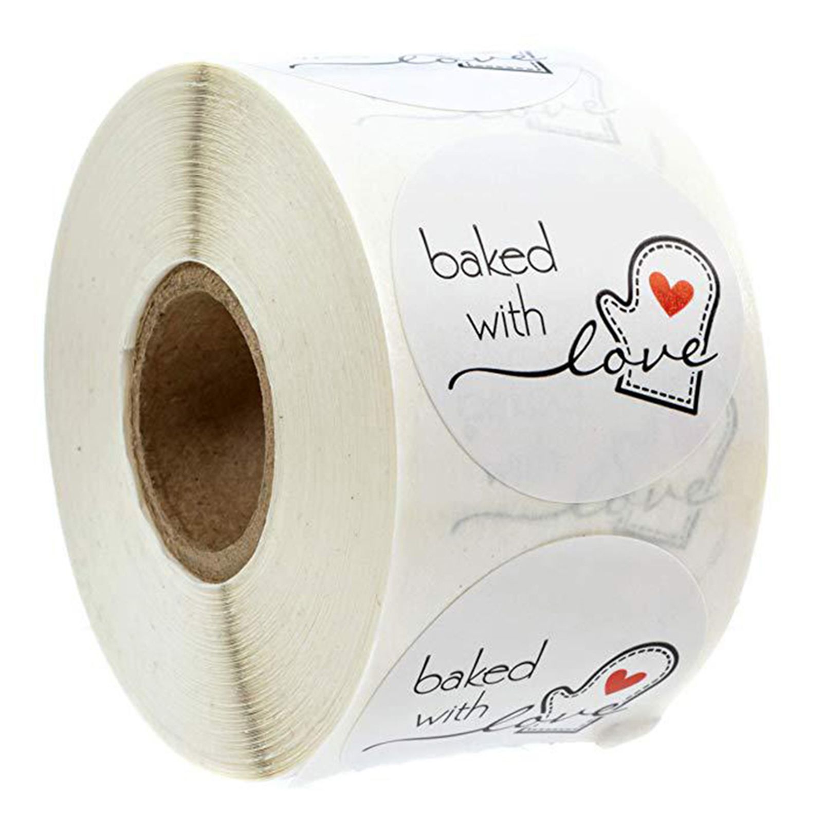 500Pcs/Roll Sticker Printed Self-adhesive Kraft Paper Baking Sticker Tag for Kitchen