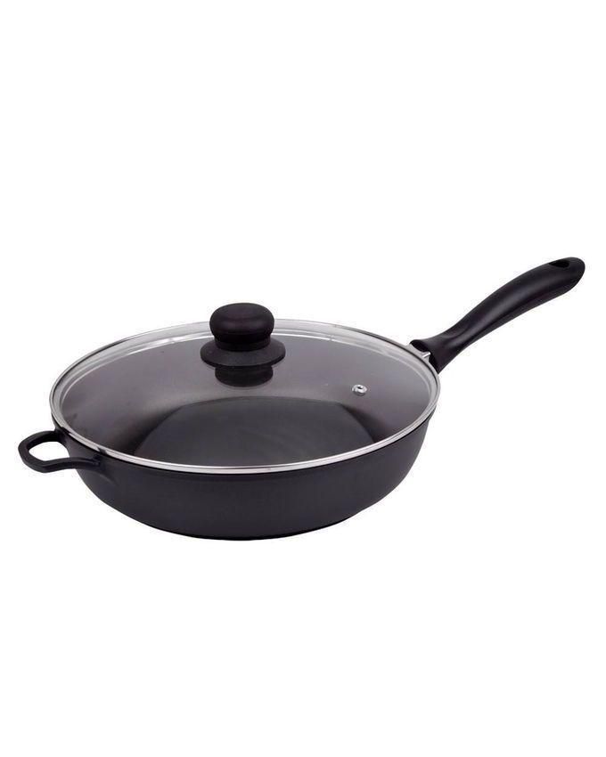 Easy Use Aluminium Frying Pan - Black