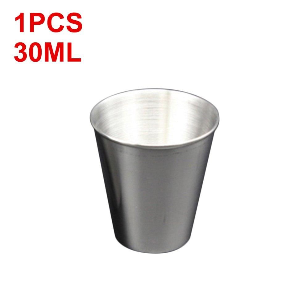 LALA 30ML 1PCS Stainless Steel Cover Mug Camping Cups Mug Drinking Coffee Tea