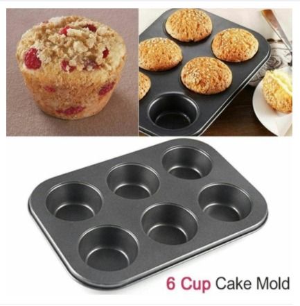 Mini Cupcake Mold/Cake Pan- Black