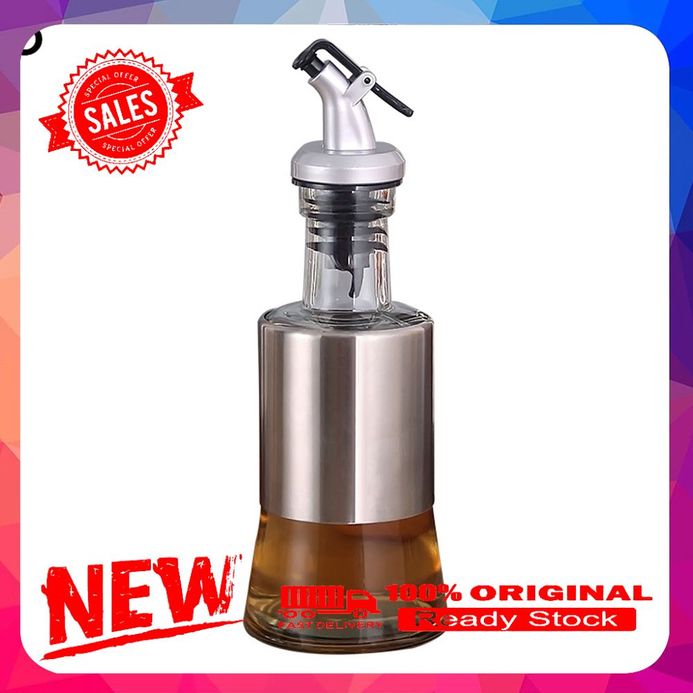200/350/500ml Stainless Steel Oil Vinegar Bottle Dispenser Cruet Kitchen Gadget