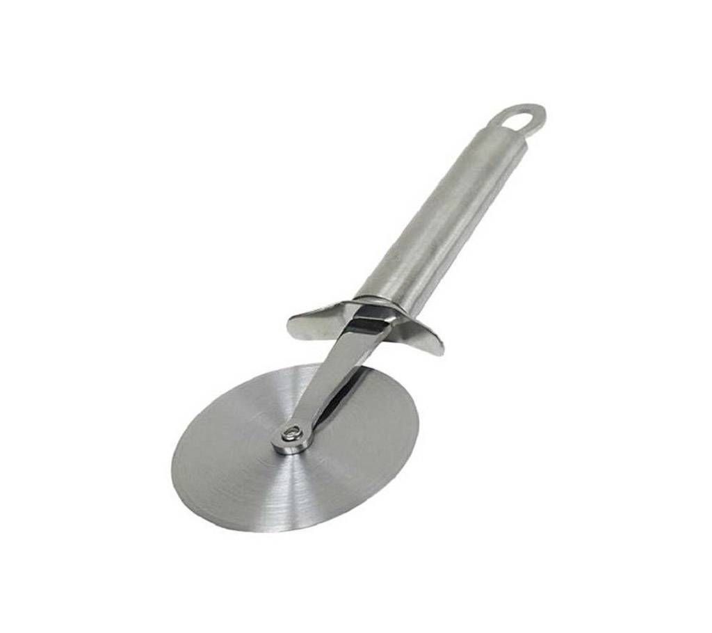 Pizza Cutter Round Shape Knife - Silver