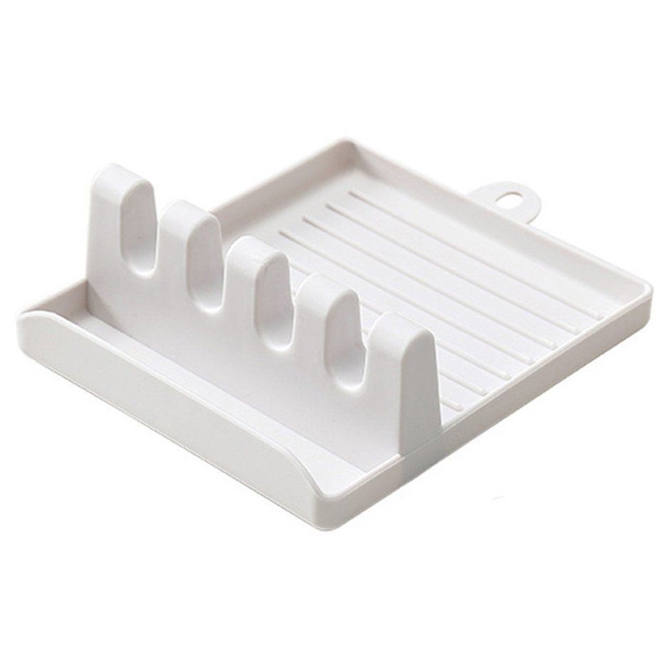 Kitchen Rack Spoon Holder Chopsticks Pot Lid Spatula Rack Storage Pad Multifunctional Rack for Home Cooking