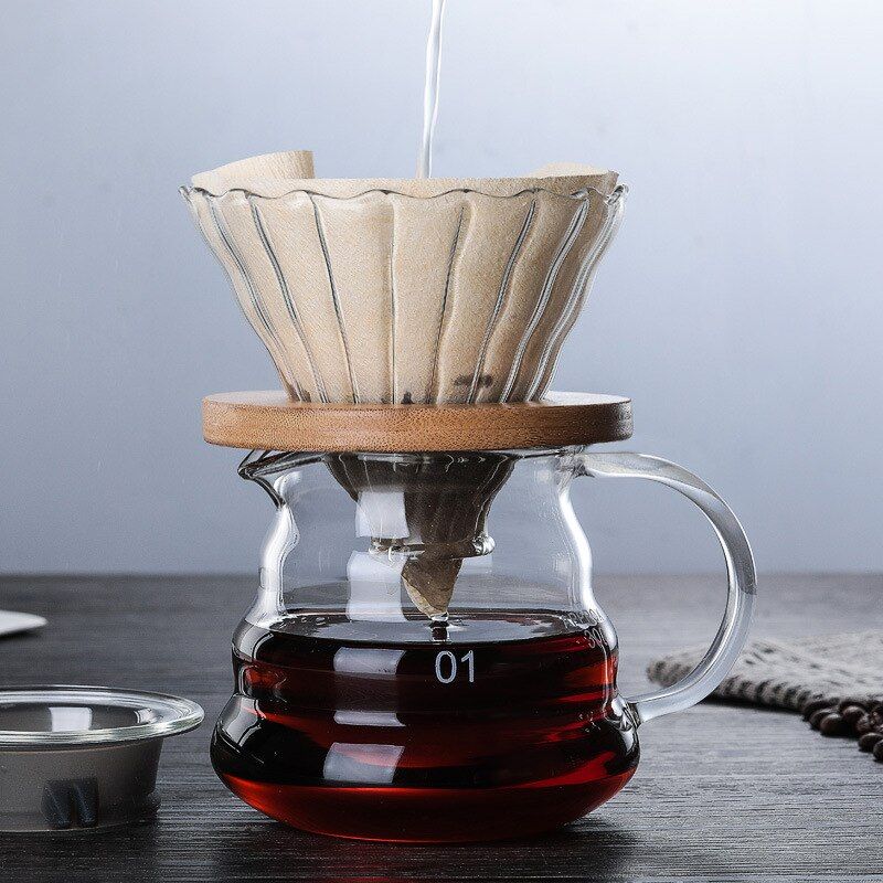 700ML Coffee filter pot reu one-piece V60 coffee filter cup Barista tool coffee brewing filter cup wash cup drip filter cup