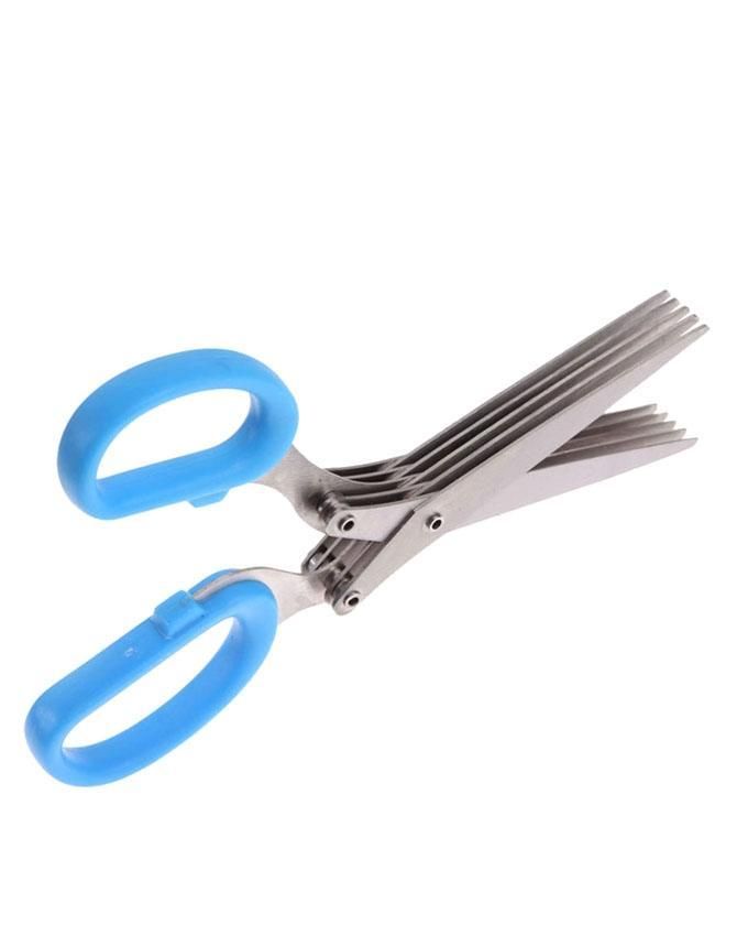 5 Blade Kitchen Scissors - Blue