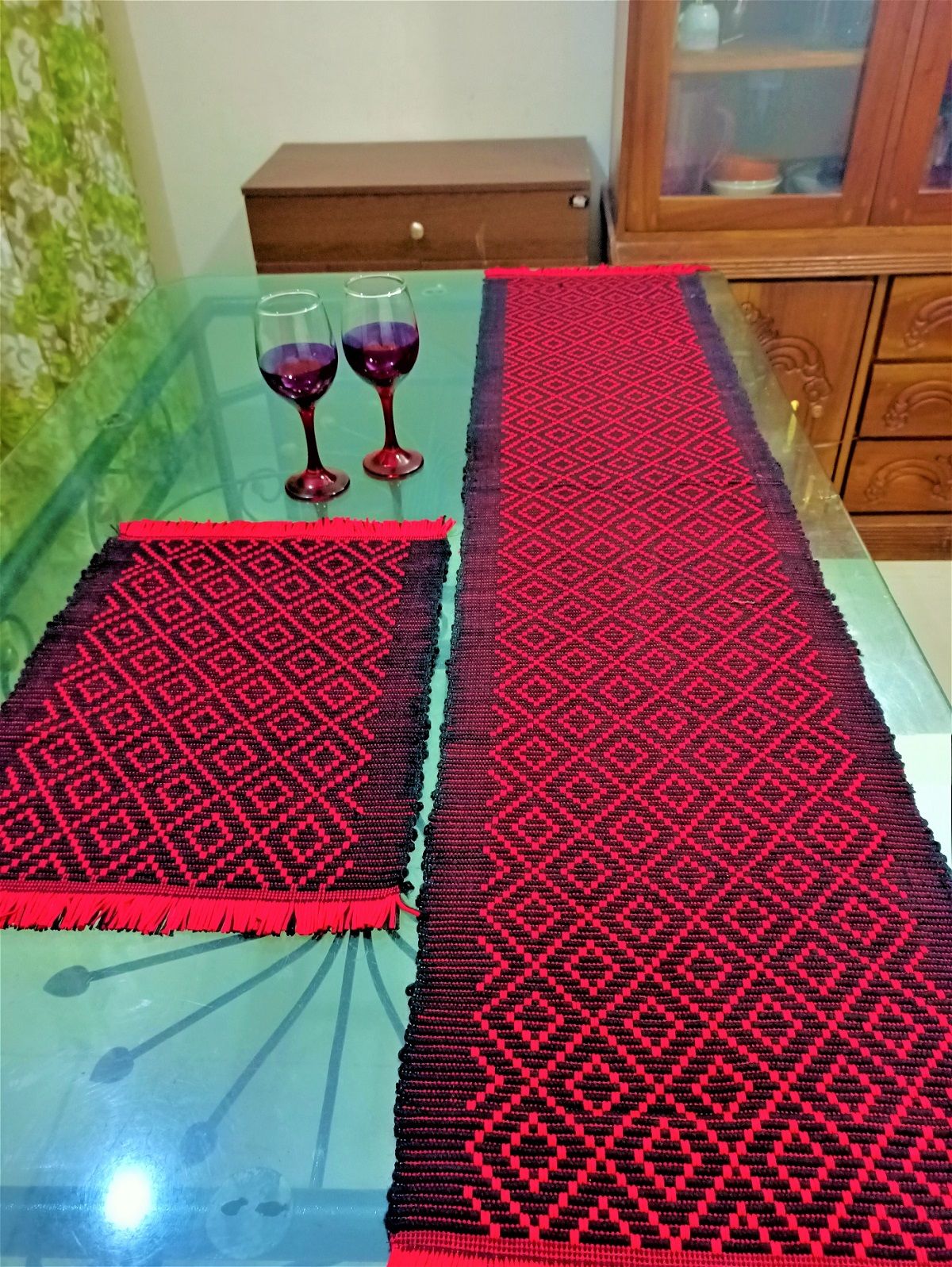 Dining Table Runner With Placemats