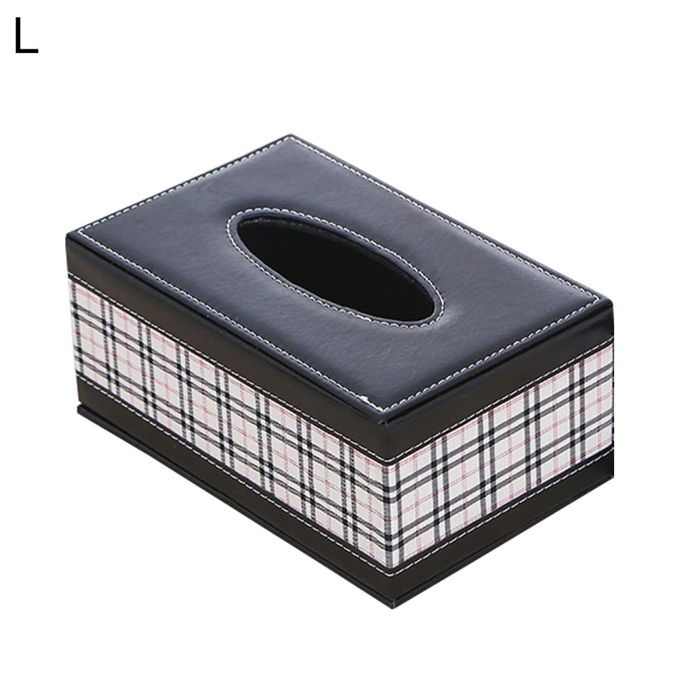Home Faux Leather Anti-moisture Rectangular Tissue Paper Napkin Storage Box Case