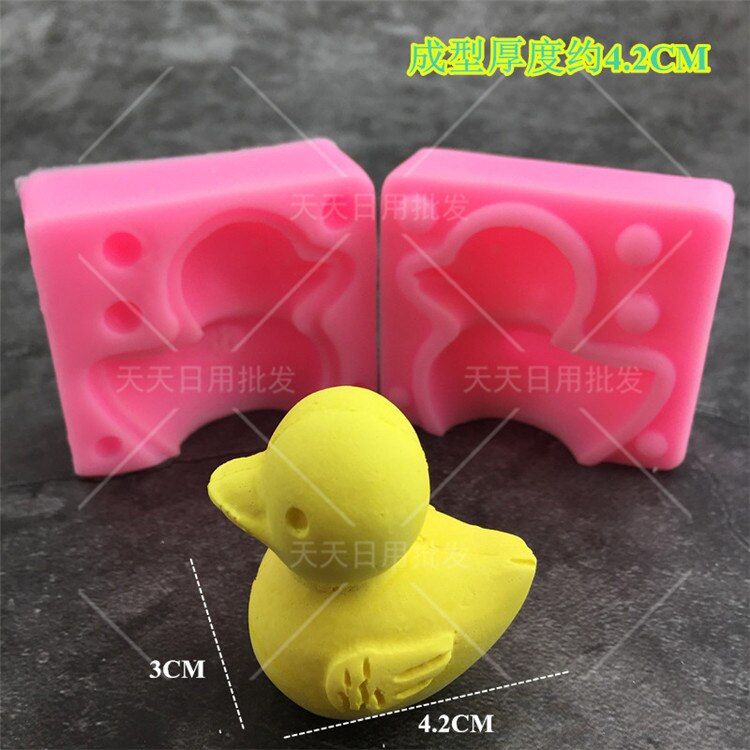 3D Duck Rabbit Silicone Fondant Mould Cake Decorating Tools Soap Candle Molds Kitchen Accessories