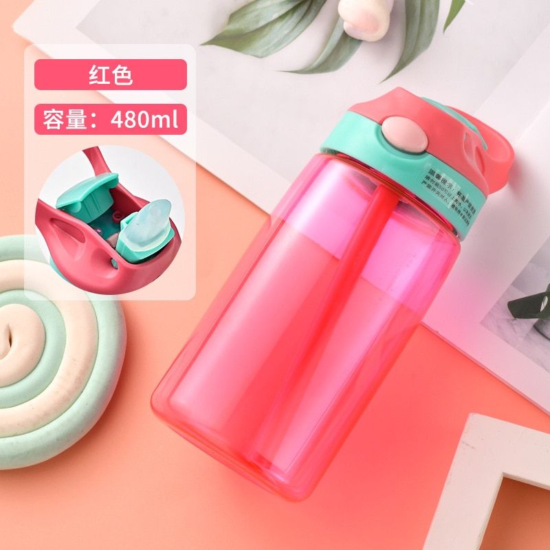 Kids Water Sippy Cup Creative Cartoon Baby Feeding Cups with Straws Leakproof Water Bottles Outdoor Portable Children's Cups AKX
