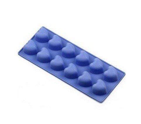 12 Hearts Silicone Cake Baking Mold Cake Pan Muffin Cups Handmade Soap Moulds Biscuit Chocolate Ice Cube Tray DIY Mold