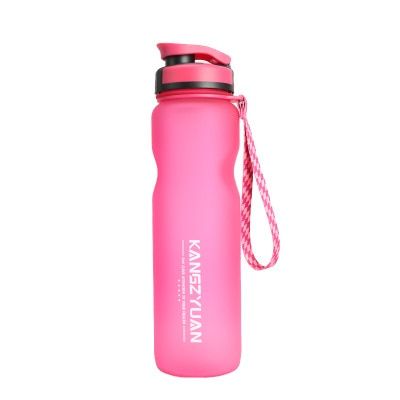High Quality Portable The  PC 1000ml  Water Bottle With Rope 1L Large Capacity Flip Lid Plastic Sports&Outdoor Kettle