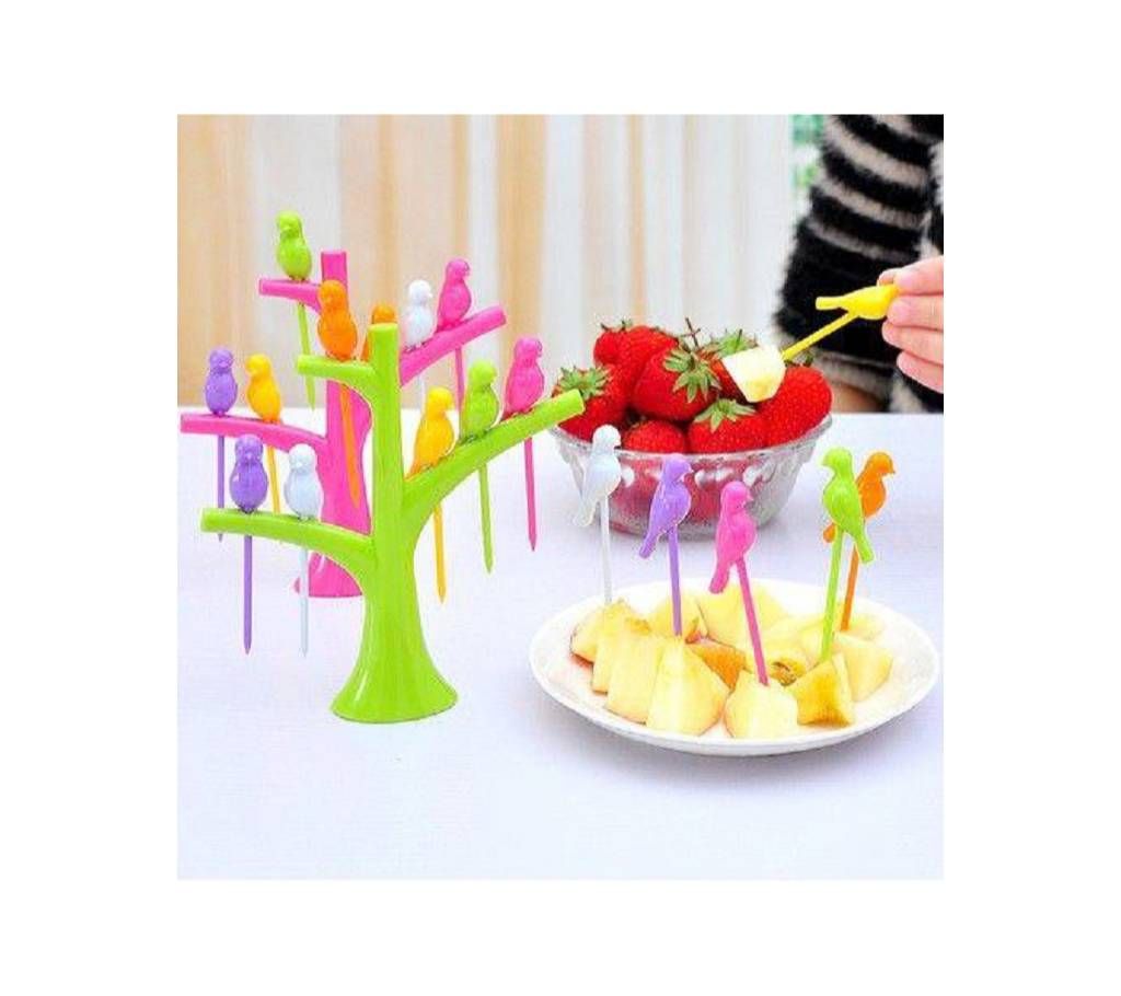 Birds Fruit Fork Set