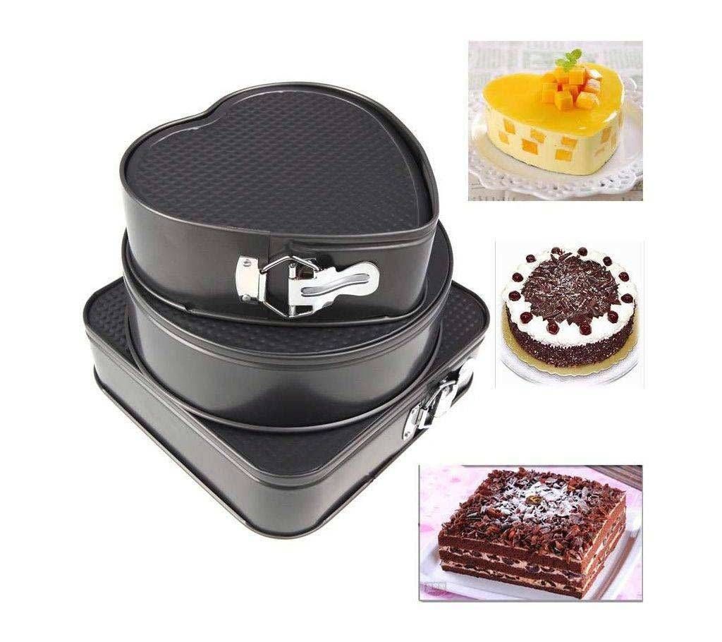 Multi shaped cake mould-3 pcs 
