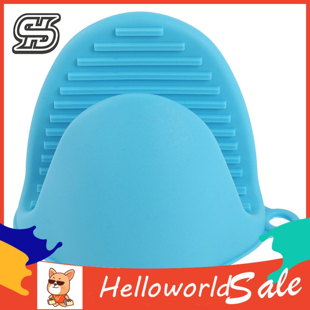 Kitchen Heat Resistant Silicone Oven Pot Dish Clip Glove Hand Cover Protector