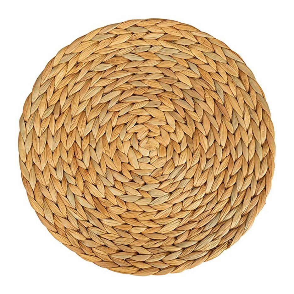 Natural Rattan Coasters Bowl Pad Handmade Insulation Placemats Table Padding Cup Mats Kitchen Decoration Accessories
