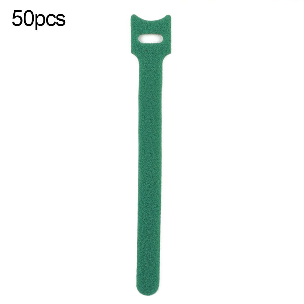 50Pcs Reusable Cable Tidy Ties Zip Cord Self-locking Wire Strap Hook Wrap Loop