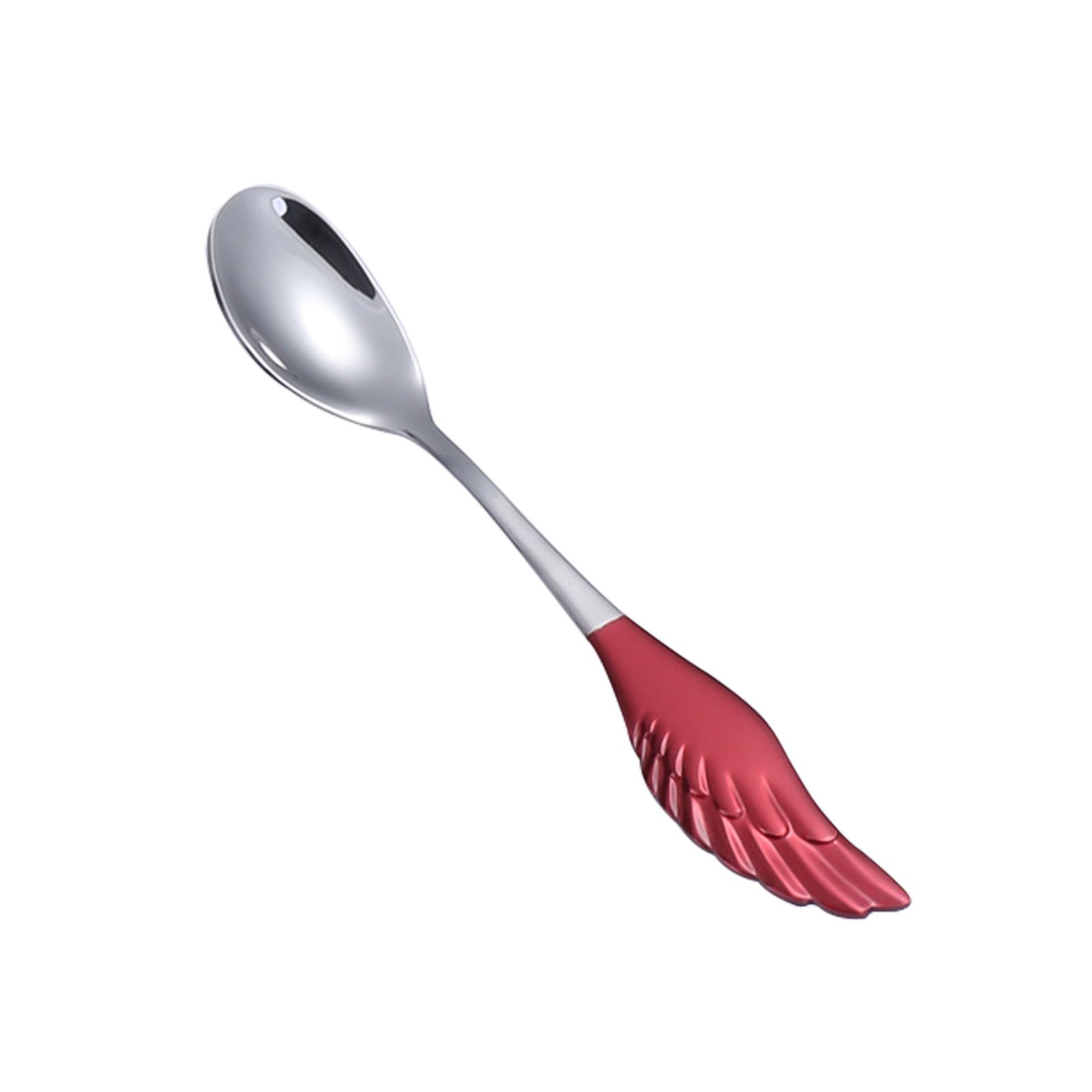 Spoon Fork Creative Anti-rust Stainless Steel Wing Shape Dinnerware Set for Dessert