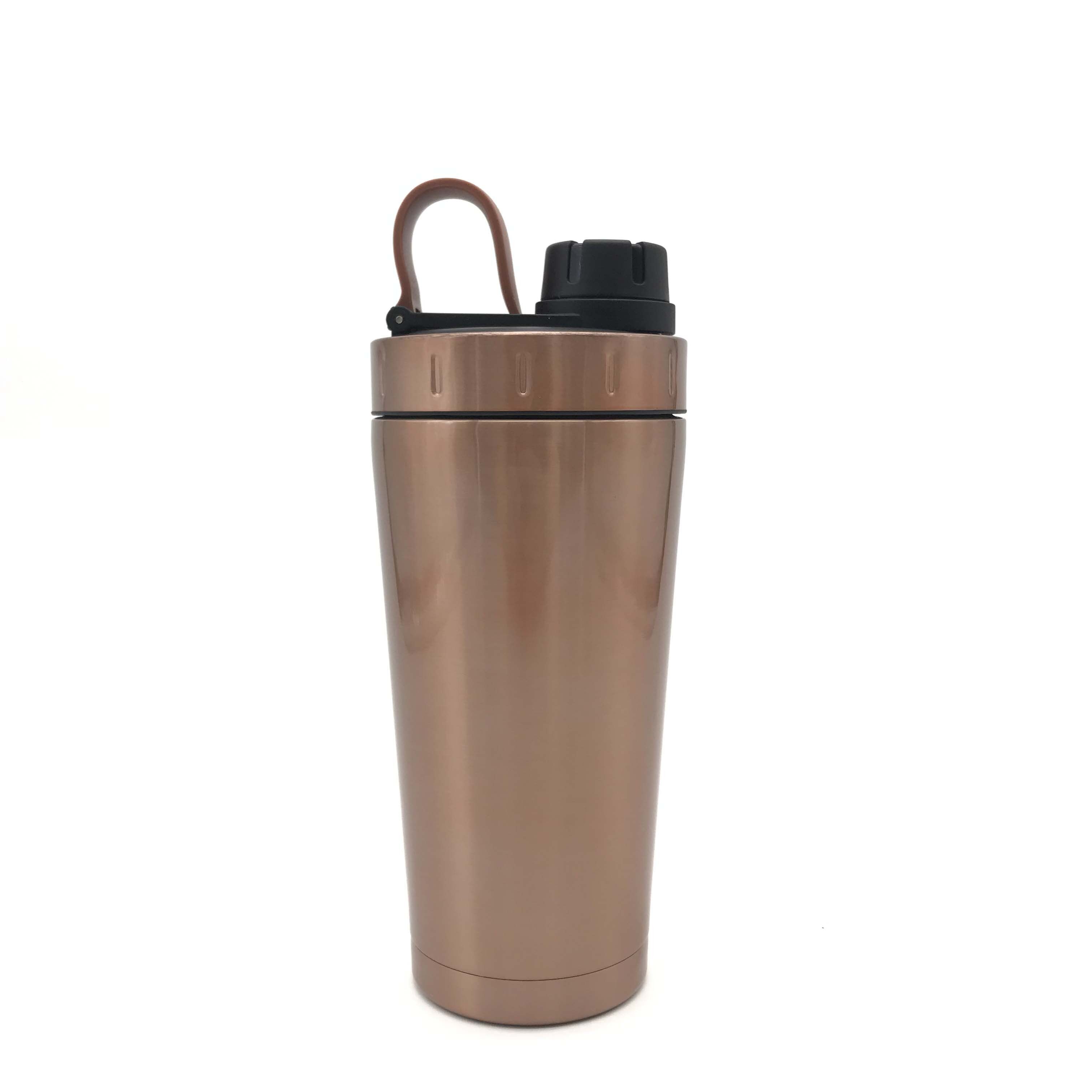 20oz Double Wall Protein Shaker Bottle Stainless Steel Water Cup Vacuum Insulated Bottle Wide Mouth Leak Proof Sport Drinkware