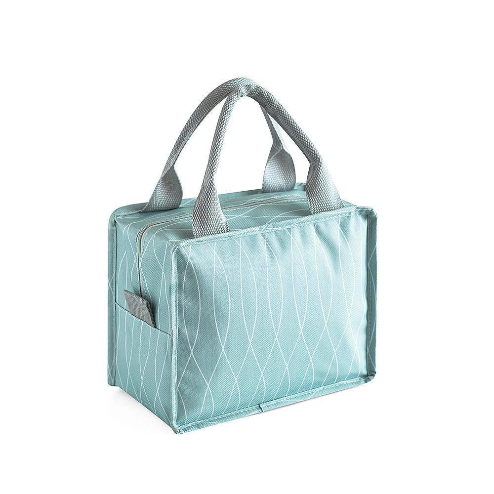 Square Zipper Insulation Bag Waterproof Fresh Keep Picnic Bag Portable Convenient Lunch Bag