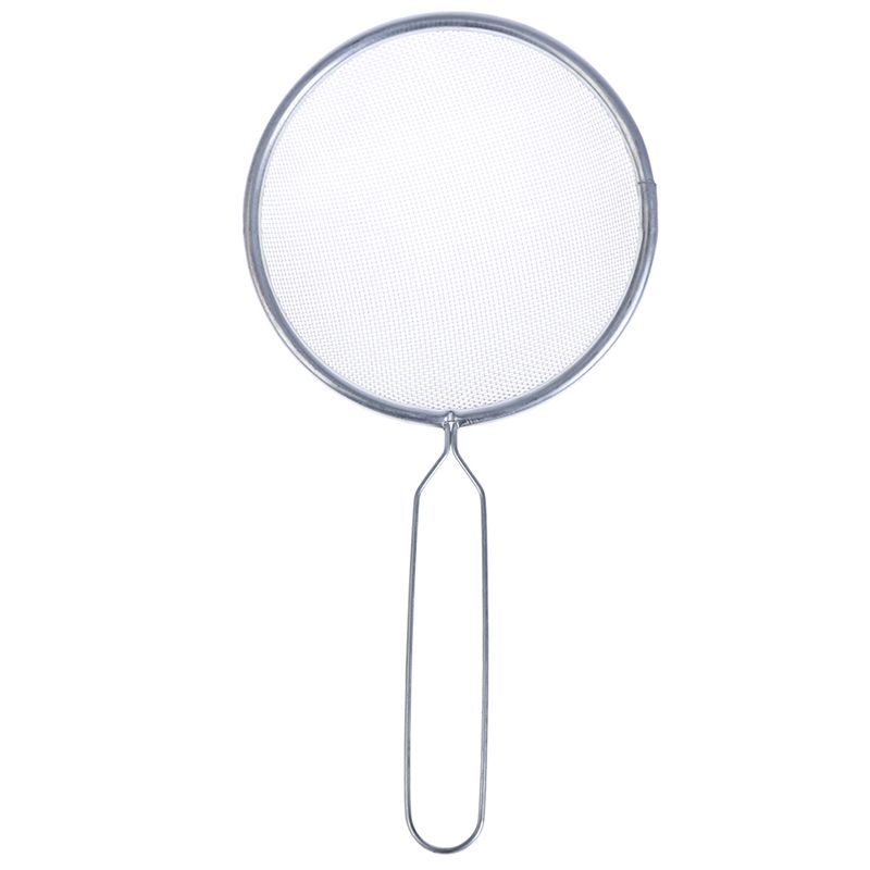 1pcs stainless steel sieve oil colander oil grid flour soy milk sieve