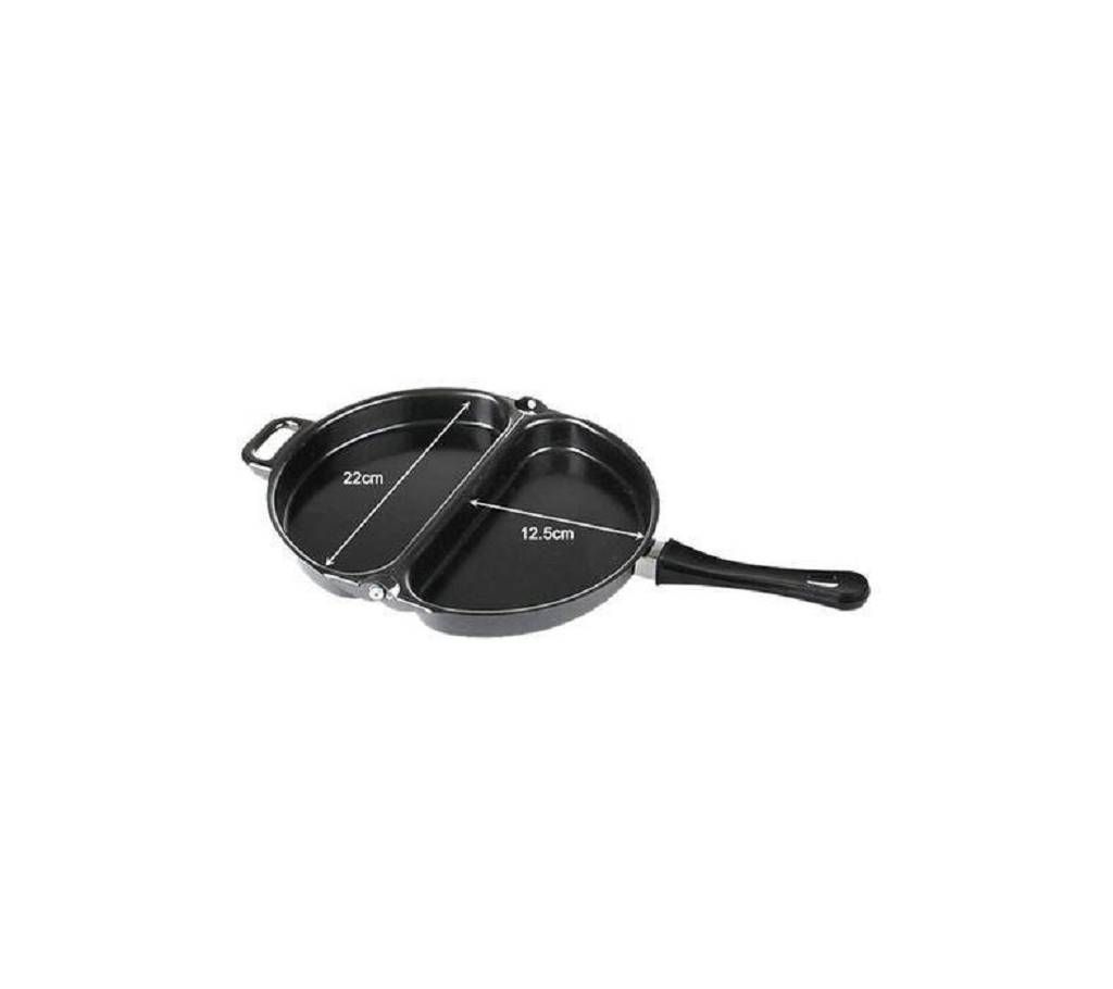 Non-Stick Folding Omelette Pan - Black