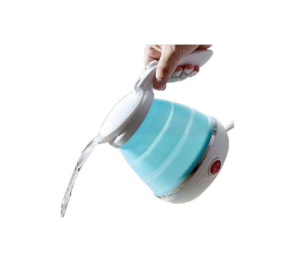 Foldable Electric Catfly for Traveling - White & Blue