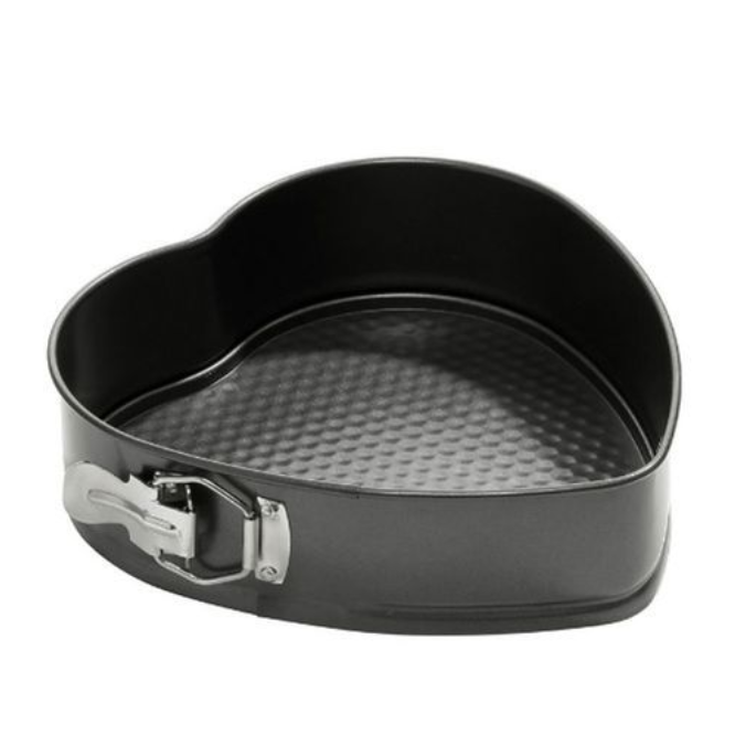 9 Inch Heart Shape Non-Stick Cake Pan Bread Mold - Black